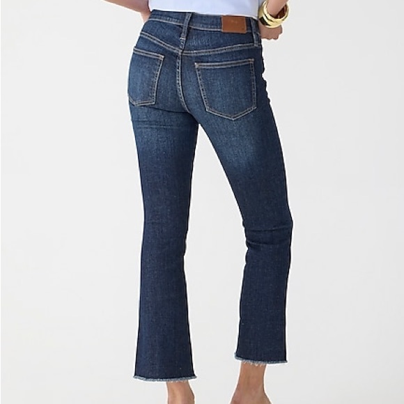9" demi-boot crop jean in Dark Worn wash - Picture 4 of 4